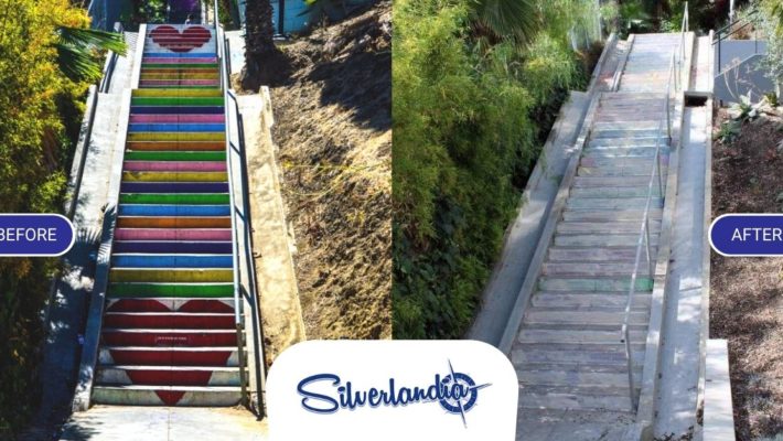 Colorful Silver Lake Stairway