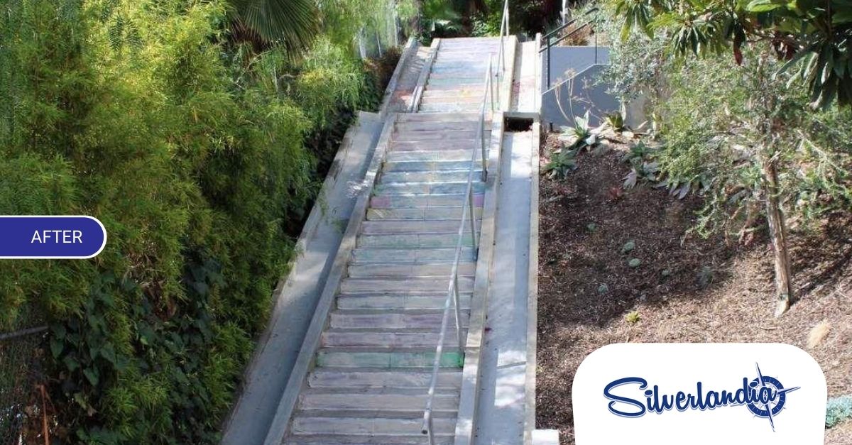 Colorful Silver Lake Stairway